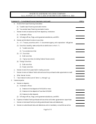 Rhode Island Bank Holding Company Call Report - Rhode Island, Page 9