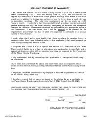 Prospective County Grand Jury Nominee Application - County of Placer, California, Page 6
