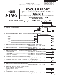 SEC Form 1675 (X-17A-5) Schedule I Focus Report - Information Required of All Brokers and Dealers Purusant to Rule 17a-5, Page 5