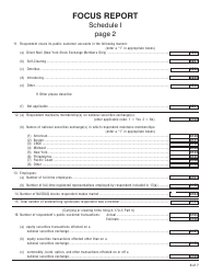 SEC Form 1675 (X-17A-5) Schedule I Focus Report - Information Required of All Brokers and Dealers Purusant to Rule 17a-5, Page 6