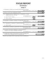 SEC Form 1675 (X-17A-5) Schedule I Focus Report - Information Required of All Brokers and Dealers Purusant to Rule 17a-5, Page 7