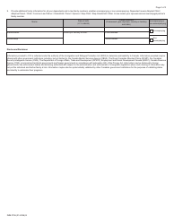Form IMM0706 Additional Background Information Form - Canada, Page 3