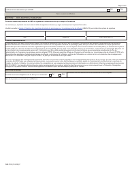Forme IMM0193 Signataire D&#039;entente De Parrainage (Sep) - Formulaire De Changement DES Coordonnees - Canada (French), Page 2