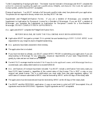Application for a Non-resident or Reciprocal Salesperson&#039;s License - Mississippi, Page 2