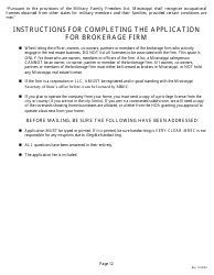 Application for a Non-resident or Reciprocal Broker&#039;s License - Mississippi, Page 14