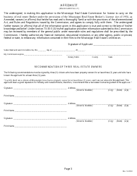 Application for Resident Broker&#039;s License - Mississippi, Page 5