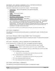 Instructions for Form FA-24 Authorization Request for Personal Care Services (PCS) - Nevada, Page 4