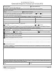 Form FA-24 Authorization Request for Personal Care Services (PCS) - Nevada, Page 2