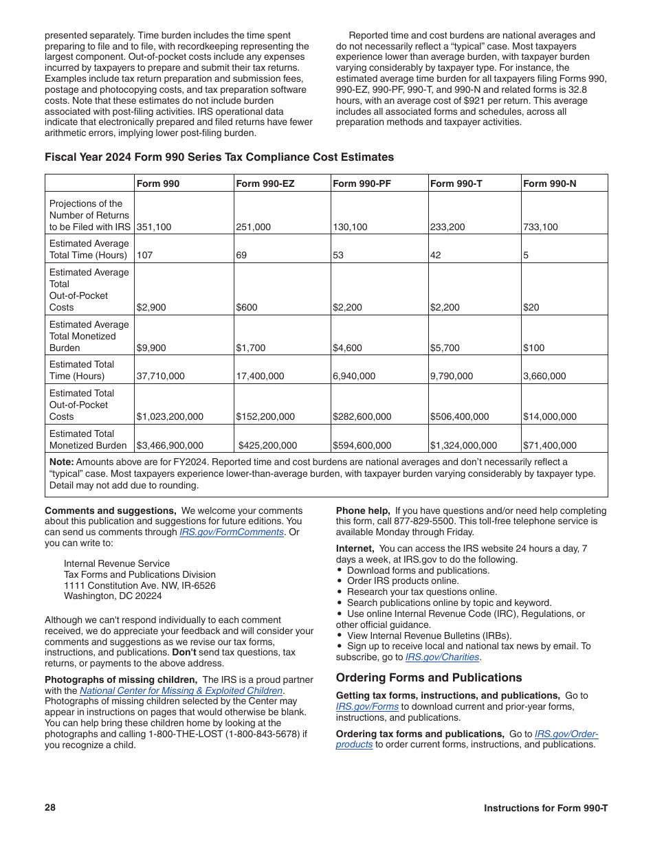 Instructions for IRS Form 990-T Exempt Organization Business Income Tax Return (And Proxy Tax Under Section 6033(E)), Page 28
