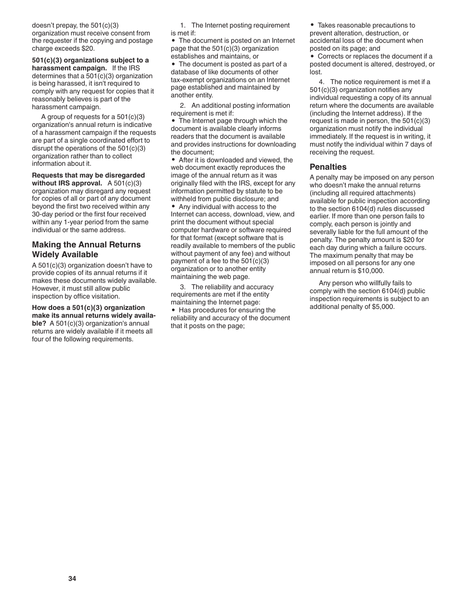 Instructions for IRS Form 990-T Exempt Organization Business Income Tax Return (And Proxy Tax Under Section 6033(E)), Page 34