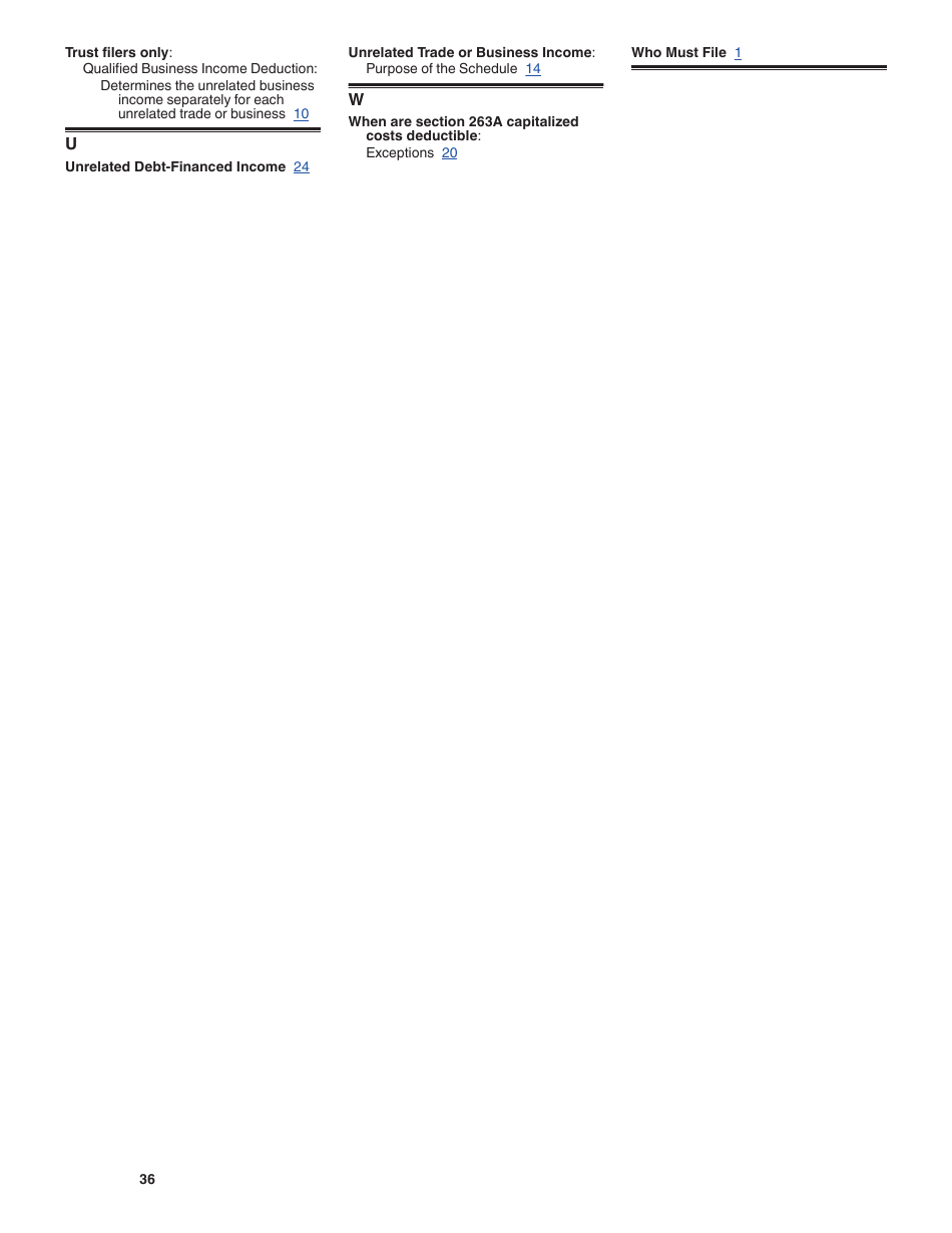 Instructions for IRS Form 990-T Exempt Organization Business Income Tax Return (And Proxy Tax Under Section 6033(E)), Page 36