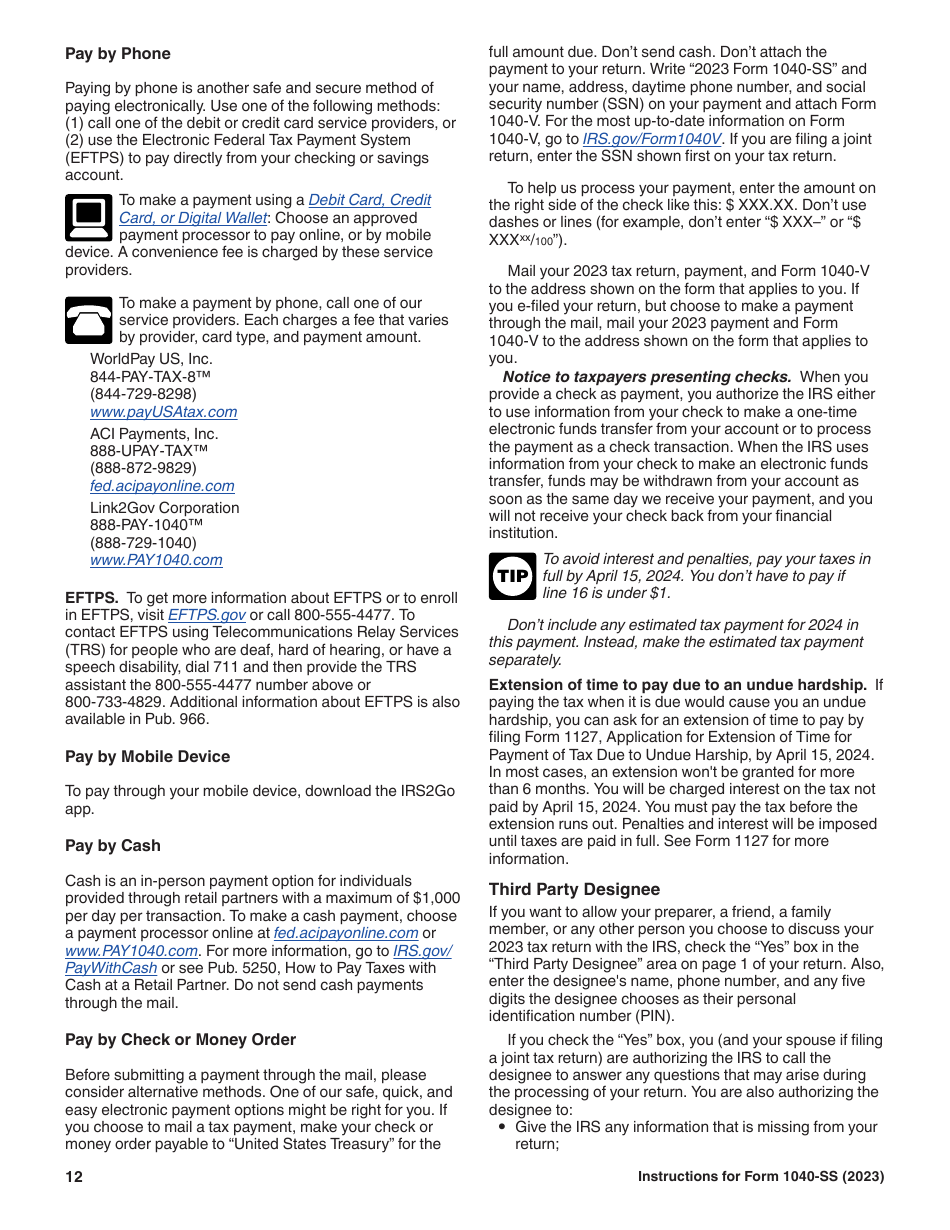Instructions for IRS Form 1040-SS U.S. Self-employment Tax Return (Including the Additional Child Tax Credit for Bona Fide Residents of Puerto Rico), Page 12