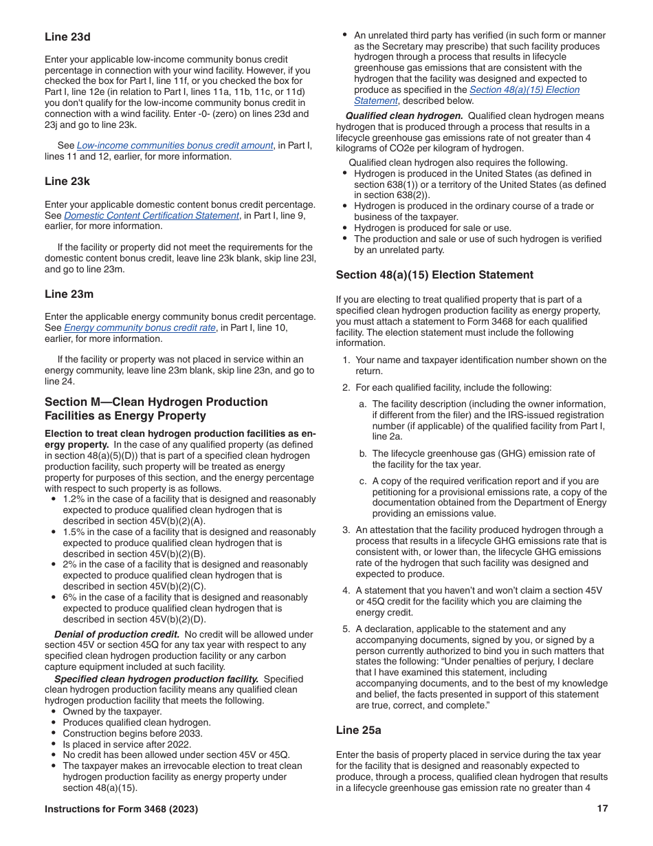 Instructions for IRS Form 3468 Investment Credit, Page 17