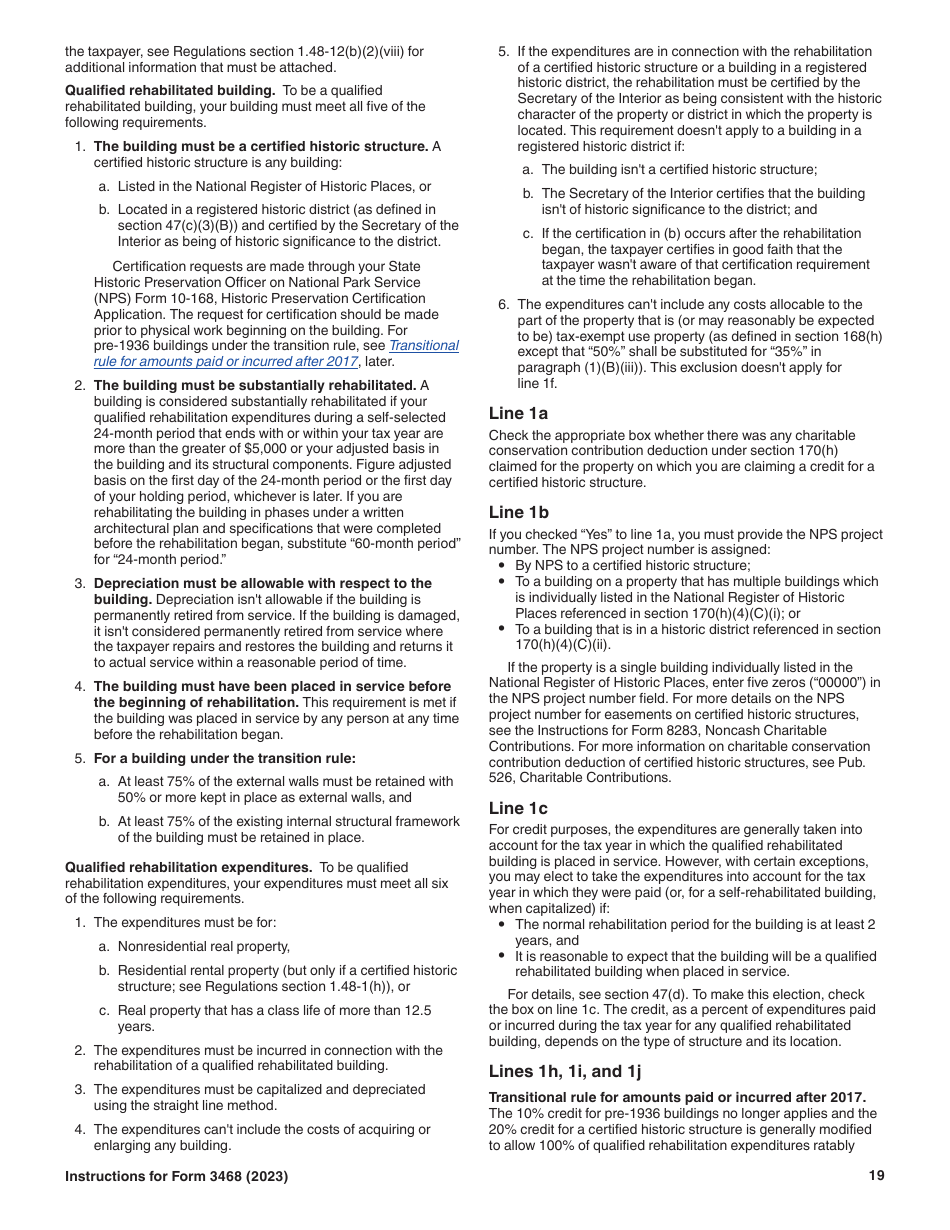 Instructions for IRS Form 3468 Investment Credit, Page 19