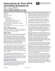 Document preview: Instructions for IRS Form 8978 Partner's Additional Reporting Year Tax