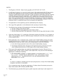 Limited Liability Company Foreign Registration Statement - Iowa, Page 3