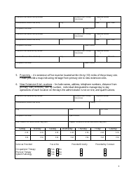 State Form 55642 Extension Site Questionnaire for Outpatient Physical/Occupational/Speech Therapy - Indiana, Page 3