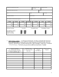 State Form 55642 Extension Site Questionnaire for Outpatient Physical/Occupational/Speech Therapy - Indiana, Page 6