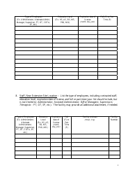 State Form 55642 Extension Site Questionnaire for Outpatient Physical/Occupational/Speech Therapy - Indiana, Page 7