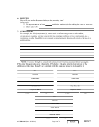 Form CC-DR-109 Maryland Parenting Plan Tool - Maryland, Page 9