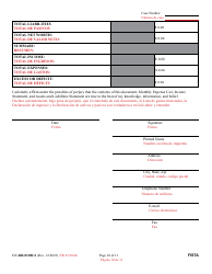 Form CC-DR-031BLS Financial Statement - Maryland (English/Spanish), Page 10