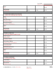 Form CC-DR-031BLS Financial Statement - Maryland (English/Spanish), Page 4