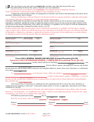 Form CC-DC-CR-072CBLS Petition for Expungement of Records - Maryland (English/Spanish), Page 2