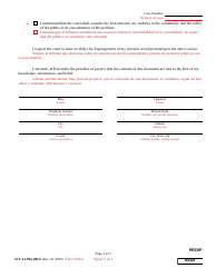 Form JUV-11-506.1BLS Petition for Expungement of Juvenile Records - Maryland (English/Spanish), Page 3