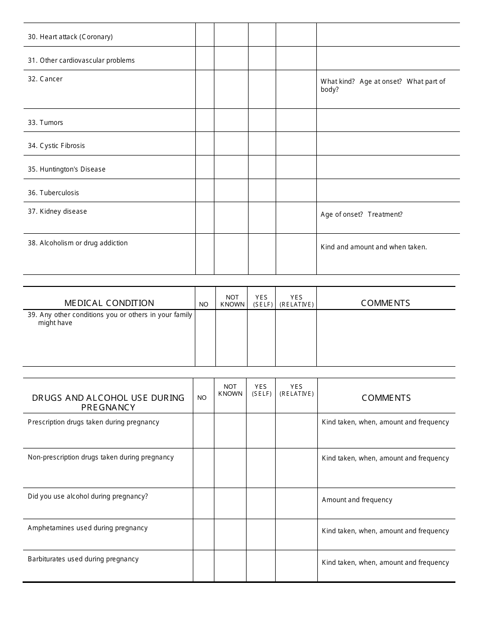 Nh Birth Parent Updated Medical History - New Hampshire, Page 3