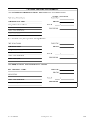 Hotel Occupancy Tax Registration Form - City of Dallas, Texas, Page 2