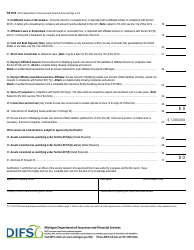 Form FIS0079 Fraternal Benefit Society Qualifying Assets Under Section 901 - Michigan, Page 2
