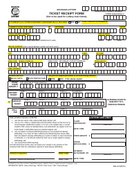 Form BSL-A-91 Ticket Receipt Form - Michigan, Page 2