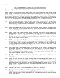 Instructions for Form E-554 Consumer Use Tax Return - North Carolina, Page 3