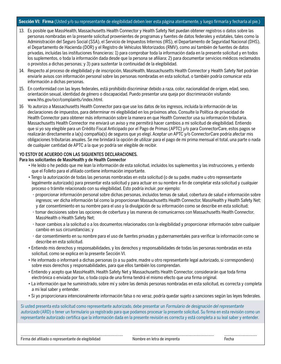Revision De Elegibilidad Para Recibir Atencion a Largo Plazo De Masshealth - Massachusetts (Spanish), Page 5