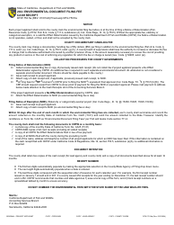 Form DFW753.5A Environmental Document Filing Fee Cash Receipt - California, Page 2