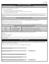 Form 8647 Service Coordination Assessment - Texas, Page 4