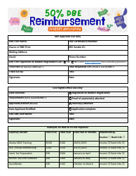 50% Dbe Reimbursement Program Application - Alaska