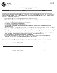 Document preview: Form 1681 Home and Community-Based Services (Hcs) Rights Addendum - Texas
