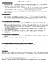 Instructions for Form MV-82F Vehicle Registration/Title Application - New York (French), Page 4