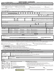 Form MV-232AL Address Change - New York (Albanian), Page 2