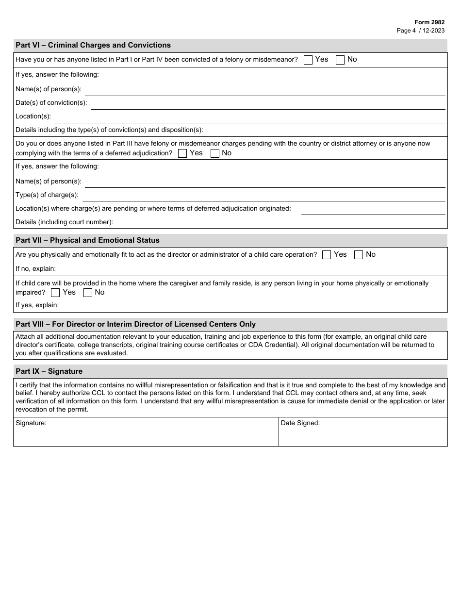 Form 2982 Fill Online Printable Fillable Blank Pdffil 7112