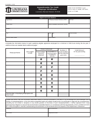Document preview: Form R-90005 Apprenticeship Tax Credit Employer Certification - Louisiana