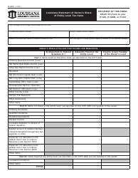 Document preview: Form R-6981 Louisiana Statement of Owner's Share of Entity Level Tax Items - Louisiana