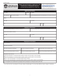 Form R-90006 Digital Nomad Exemption Application and Certification of Exemption Amount - Louisiana