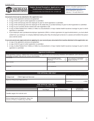 Form R-90006 Digital Nomad Exemption Application and Certification of Exemption Amount - Louisiana, Page 3