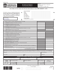 Form R-0994 Oil Spill Contingency Fee Quarterly Return - Louisiana