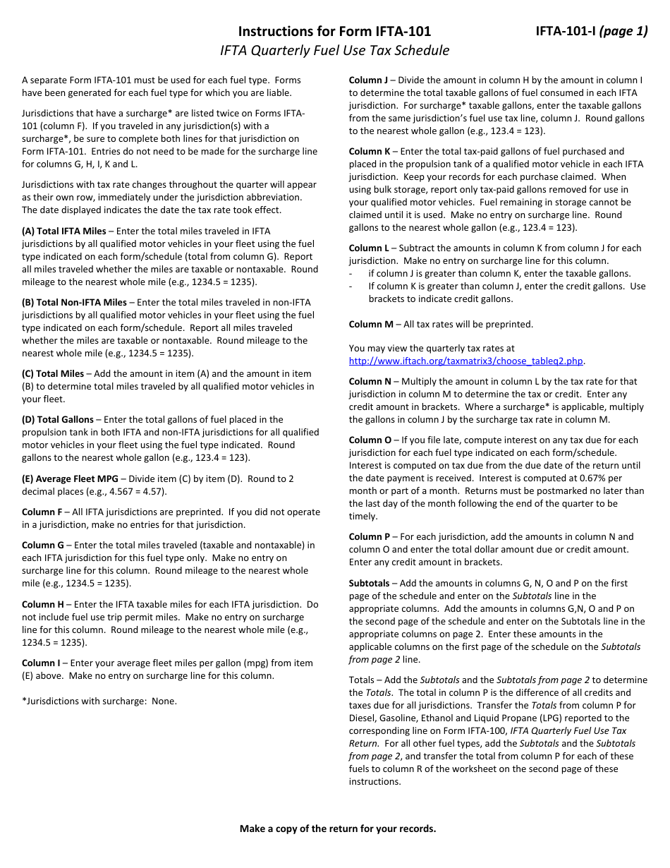 Form IFTA-100 Ifta Quarterly Fuel Use Tax Return - 4th Quarter - Maine, Page 3