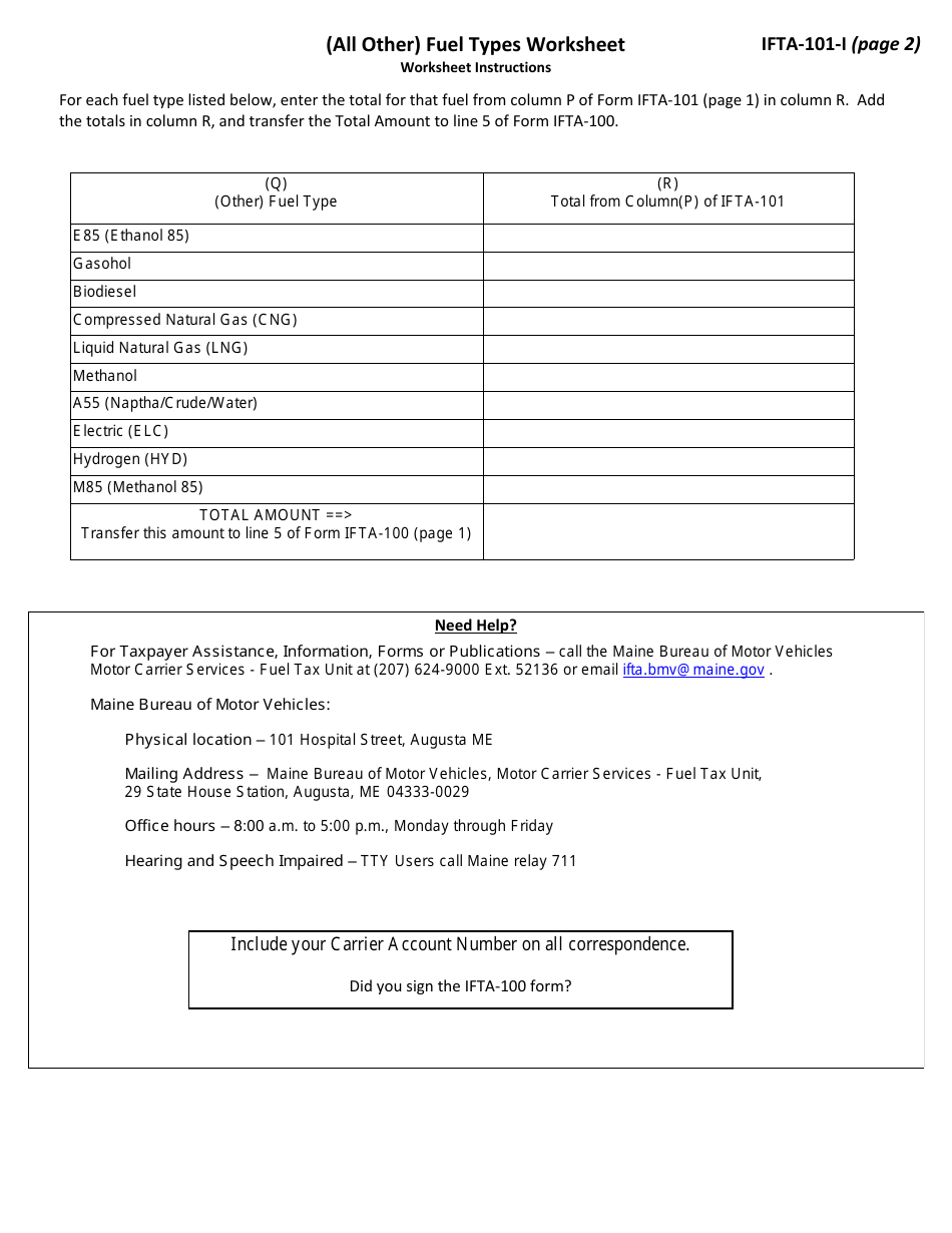 Form IFTA-100 Ifta Quarterly Fuel Use Tax Return - 4th Quarter - Maine, Page 4