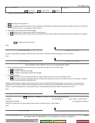 Form DE-350 (GC-100) Petition for Appointment of Guardian Ad Litem - Probate - California, Page 2
