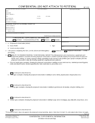 Document preview: Form GC-312 Confidential Supplemental Information - California